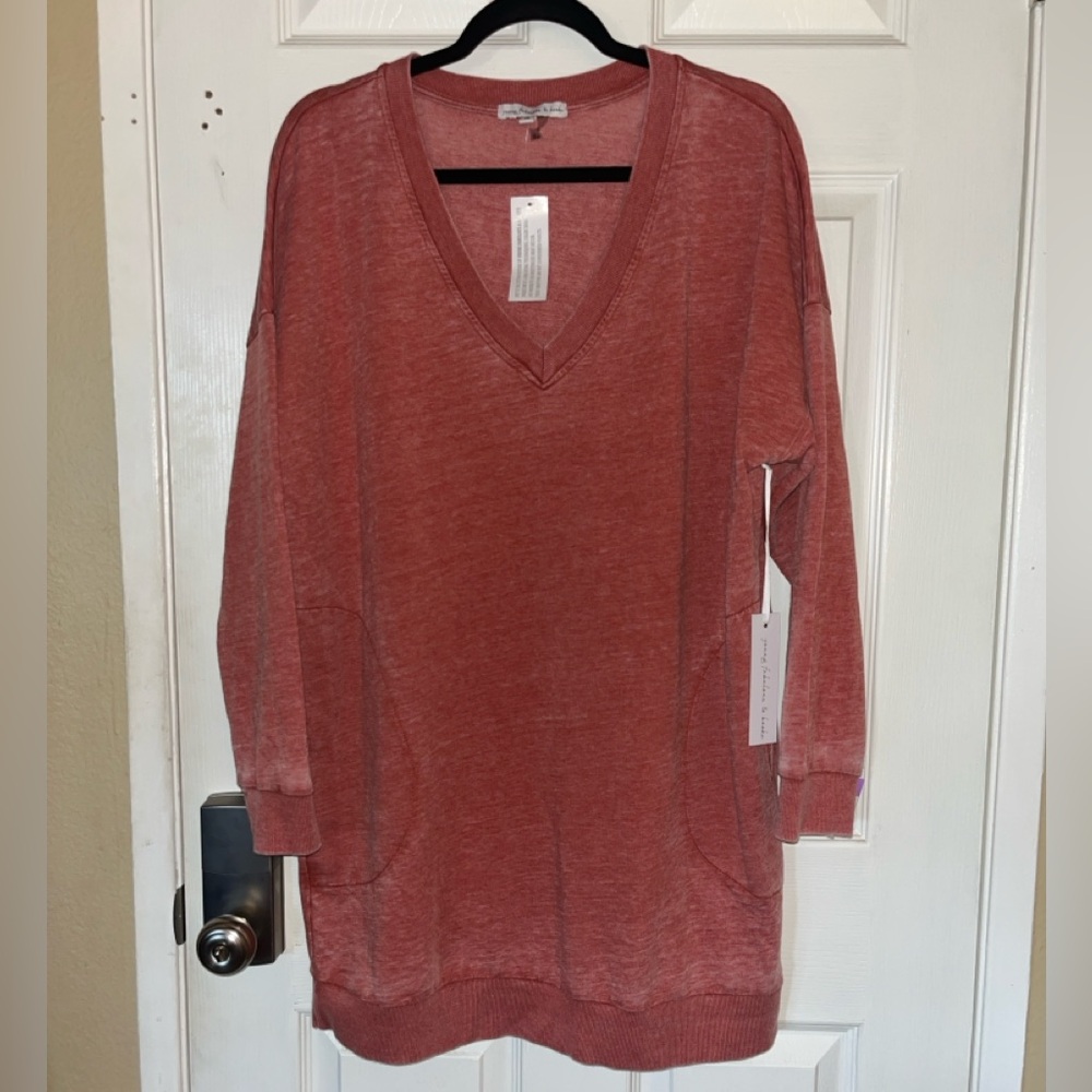 Young Fabulous & Broke rust colored sweater tunic